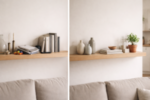 17 nemme hylde-opskrifter: Sådan får du pynt på åbne hylder til at se roligt ud