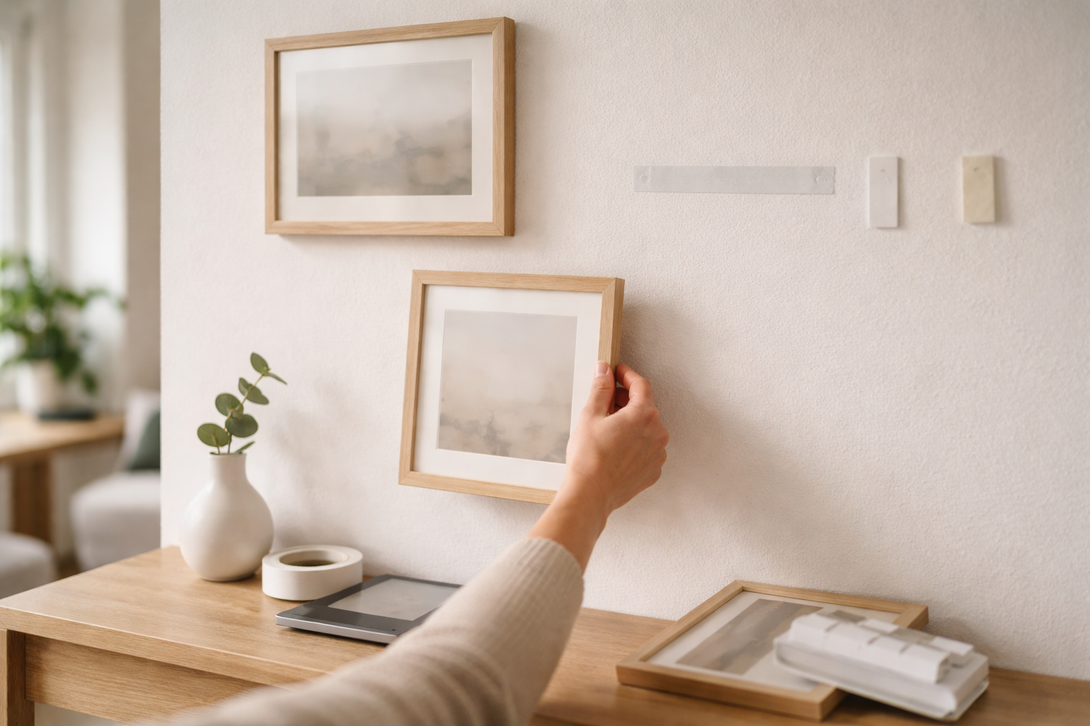 7 hurtige spørgsmål der afslører: Skal du vælge Command strips, nano tape eller klæbepuder?