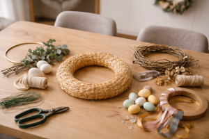 Har du lyst til én påskekrans der kan skifte stil fra år til år?