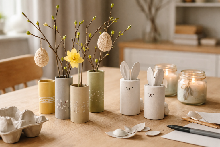 Har du også en skuffe fuld af “til skrald” der kunne være påskepynt?