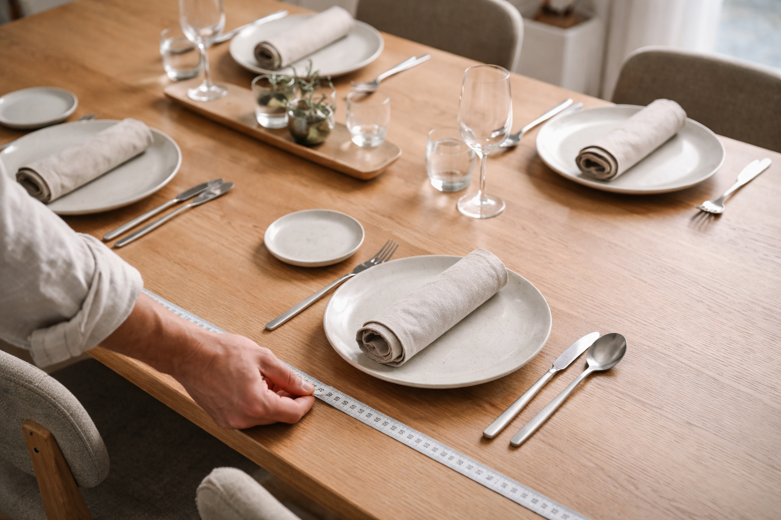 Mål dit bord som en pro og giv hver gæst god plads