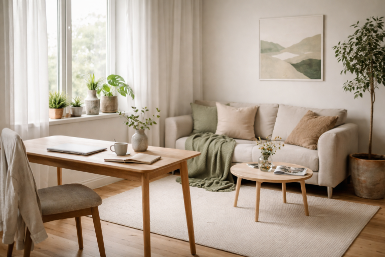 Biophilic design: Sådan indretter du med natur, materialer og grønne elementer